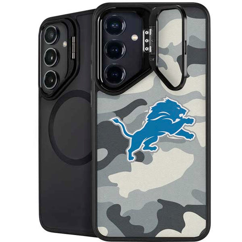 NFL Detriot Lions Camo Galaxy S24 FE Kickstand Case
